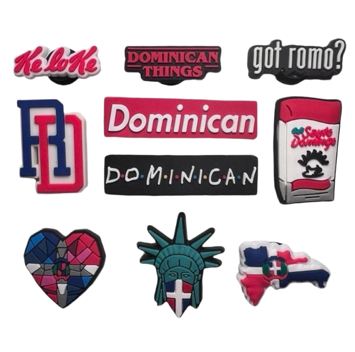 Dominican Republic Croc Charms