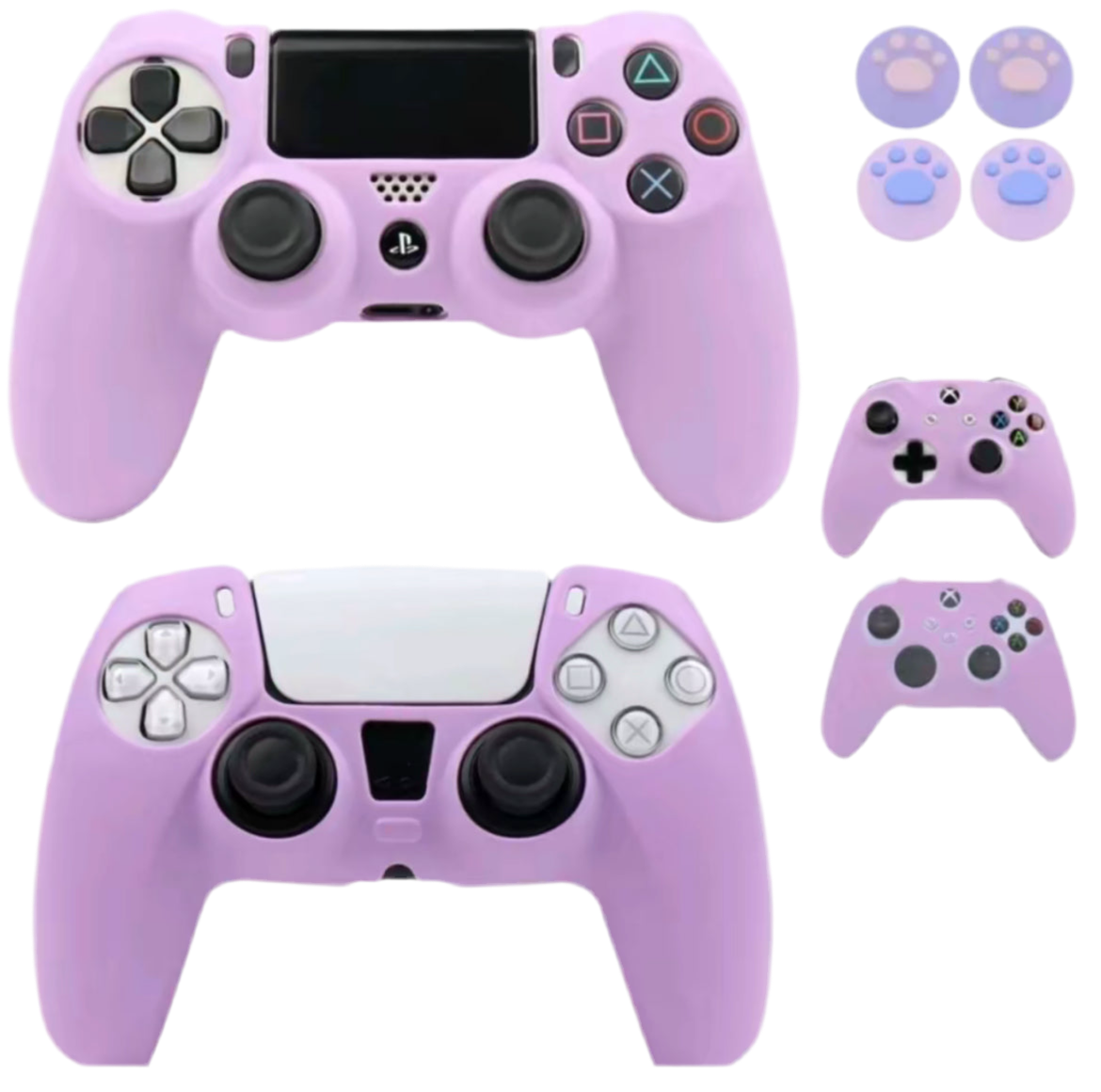 Purple Soft Silicone Controller Cover