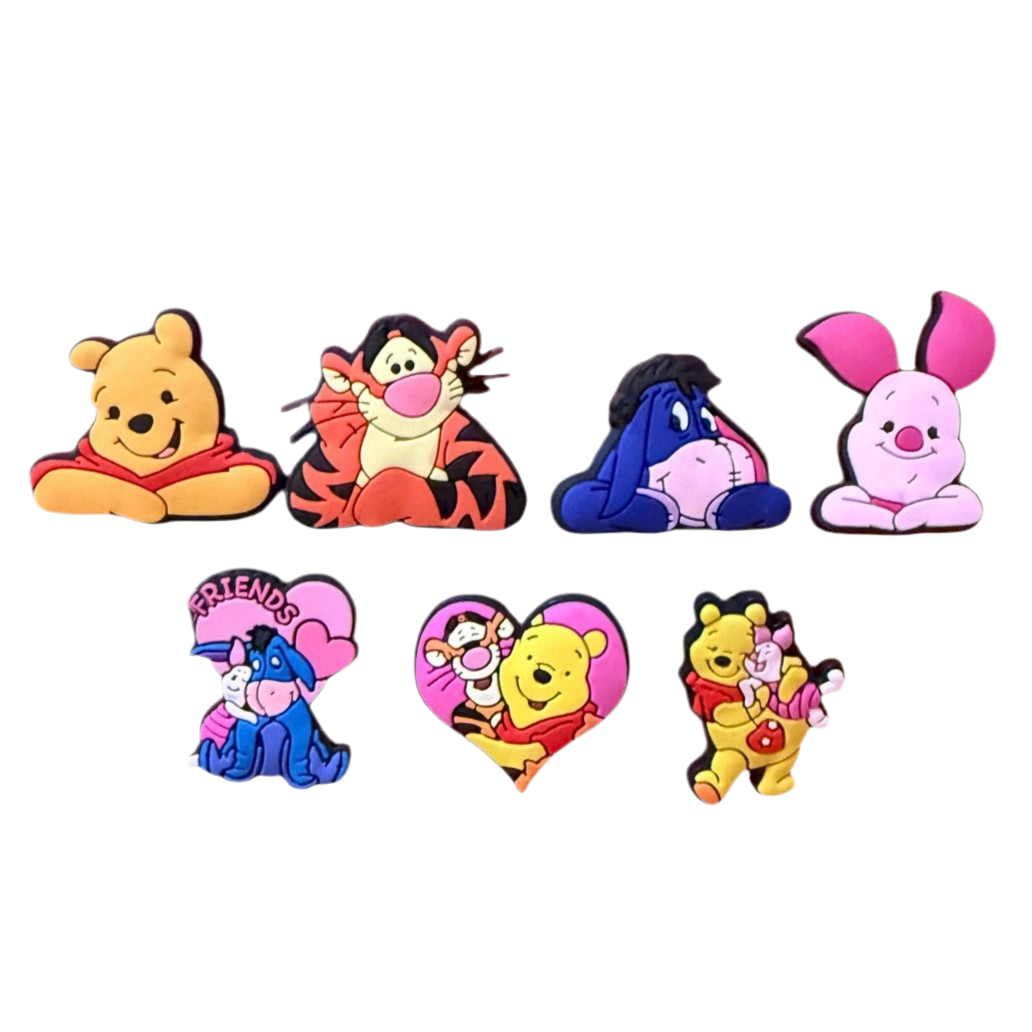 Winnie the Pooh Croc Charms