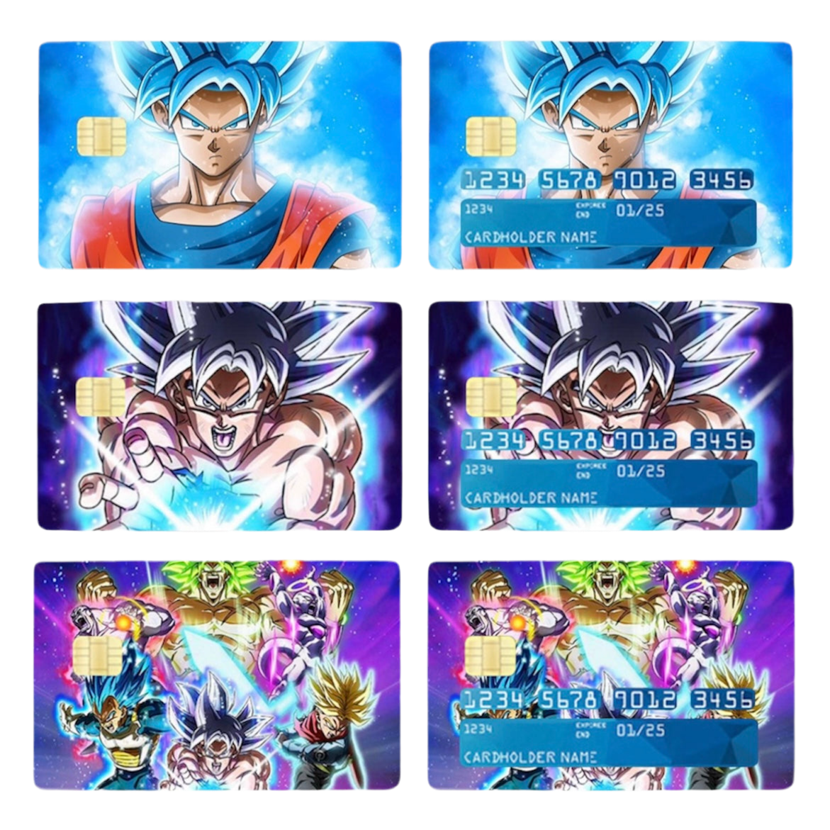 Dragon Ball Z Credit Card Skin Decal