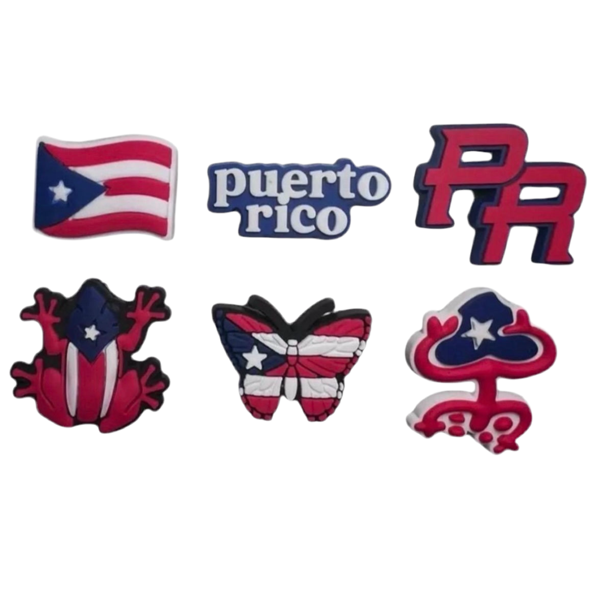 Puerto Rico Croc Charms