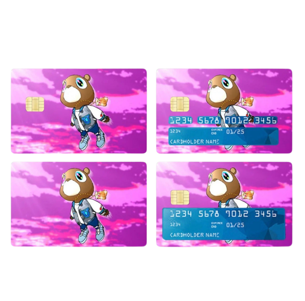 Kanye Graduation Bear Credit Card Skin Decal