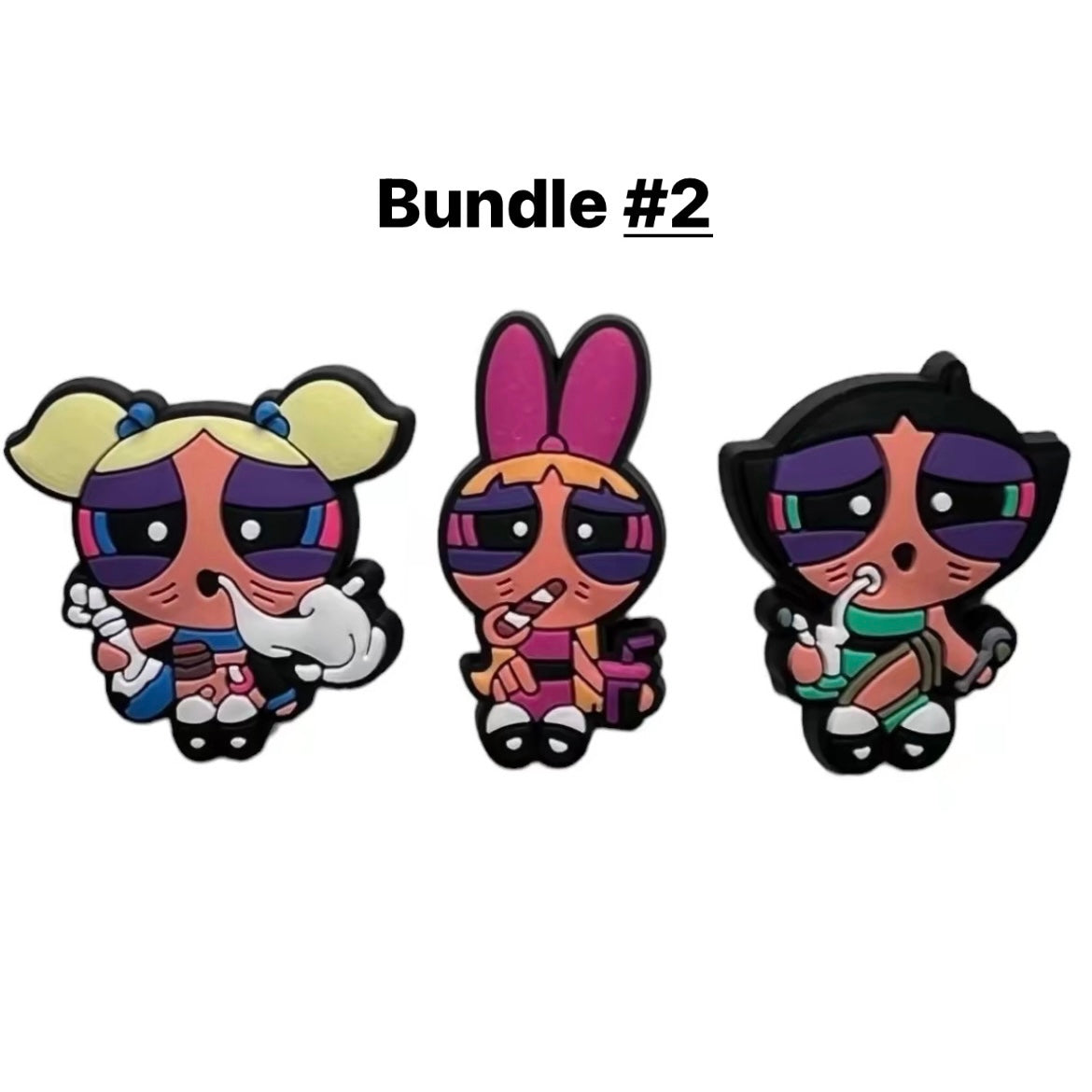 Power Puff Girls Croc Charms