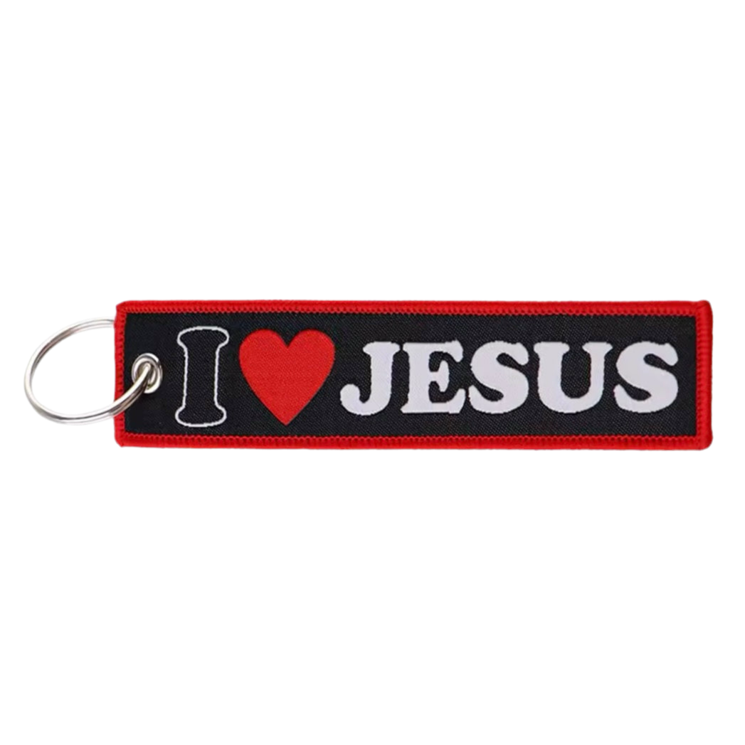I Love Jesus Key Tag
