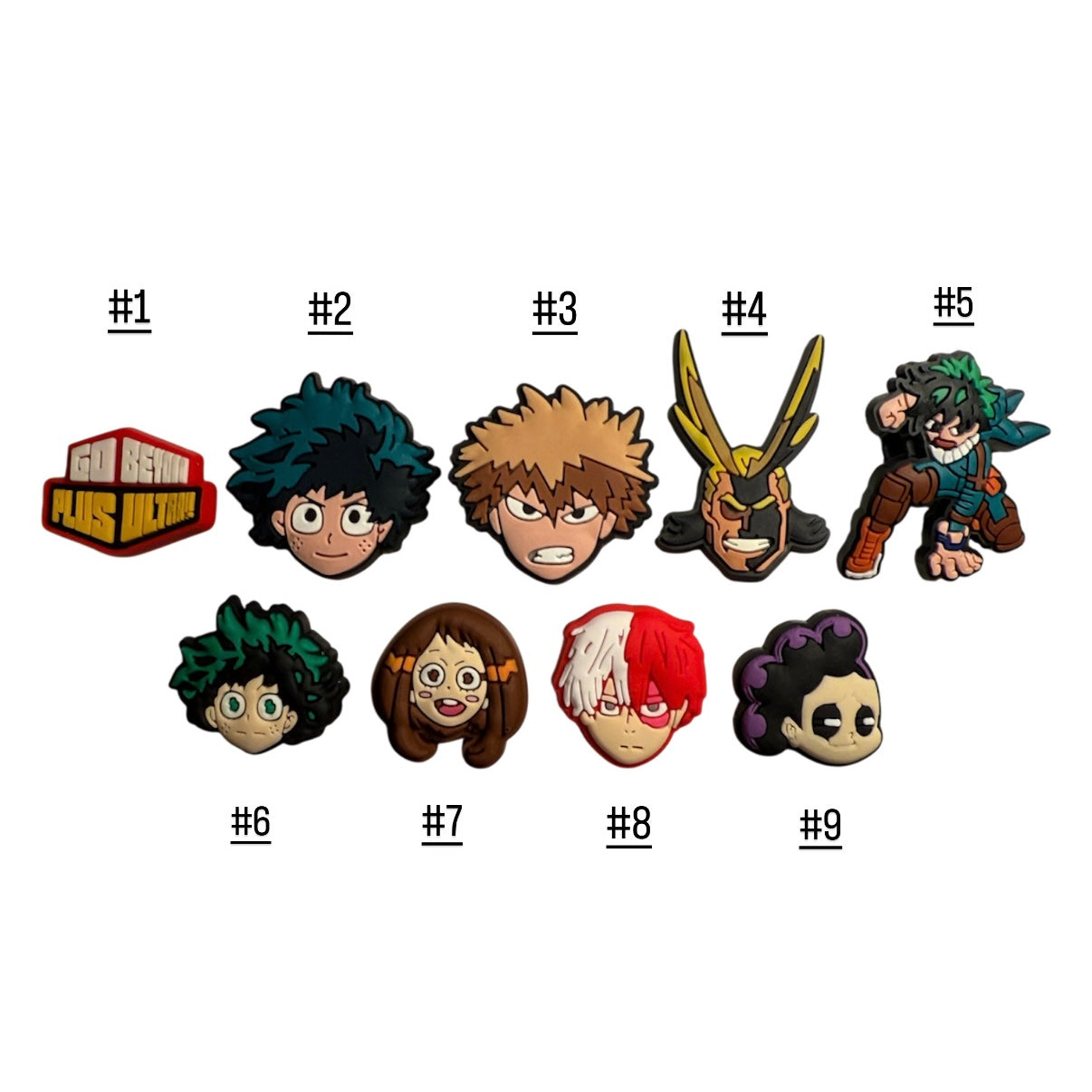 MHA Croc Charms
