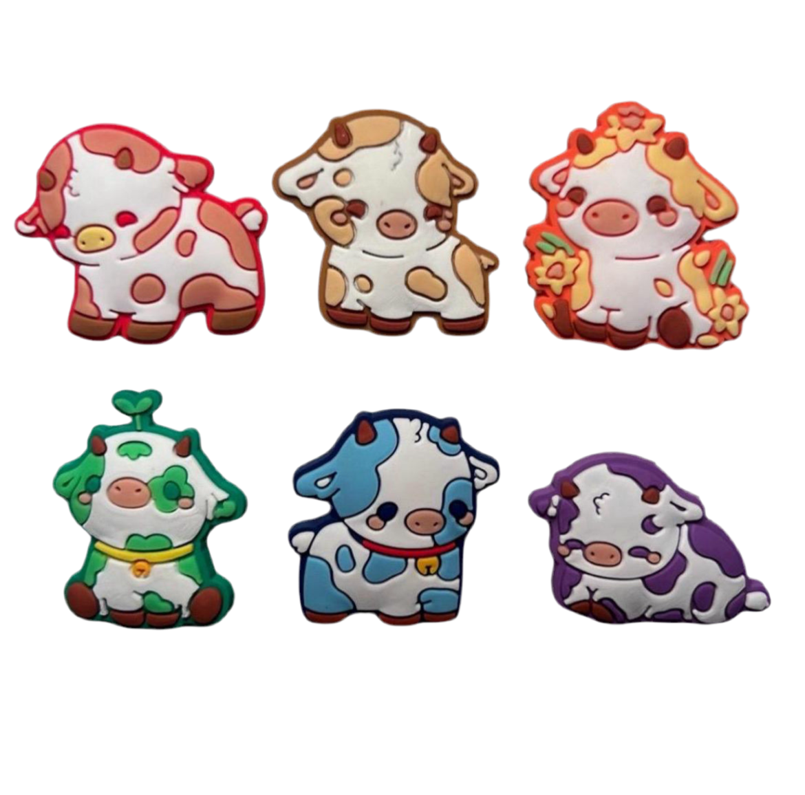 Cute Cow Croc Charms
