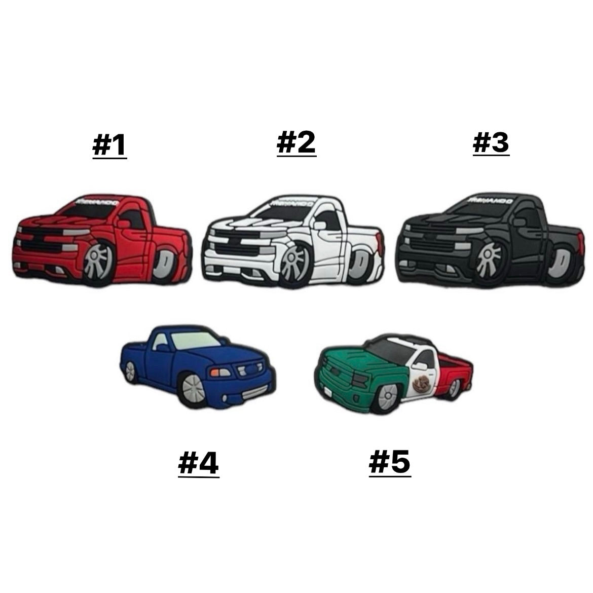 Truck Croc Charms
