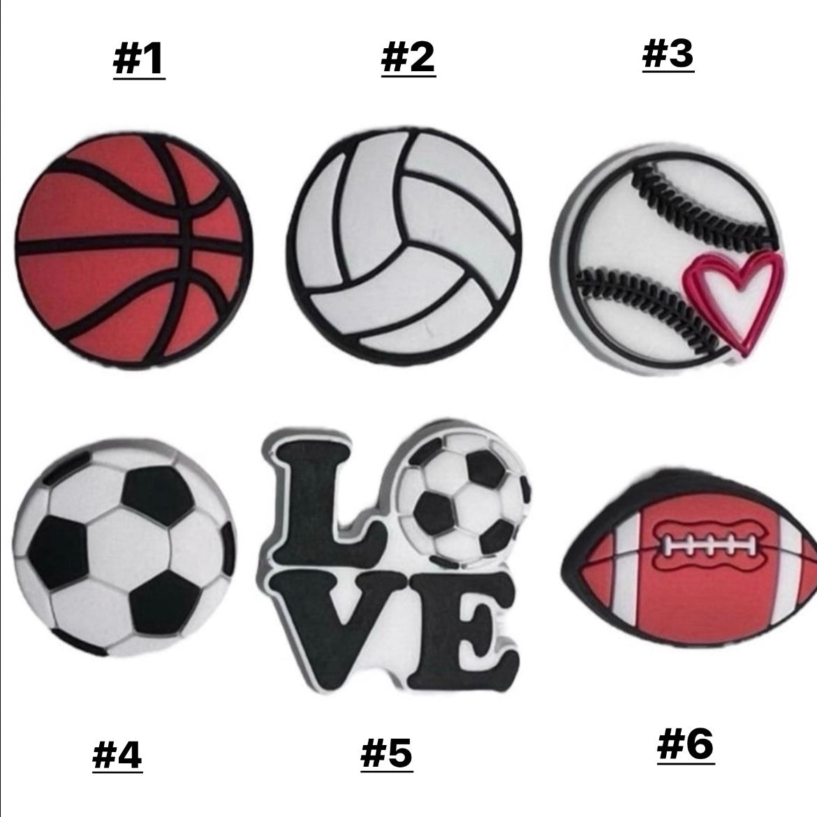 Sports Croc Charms