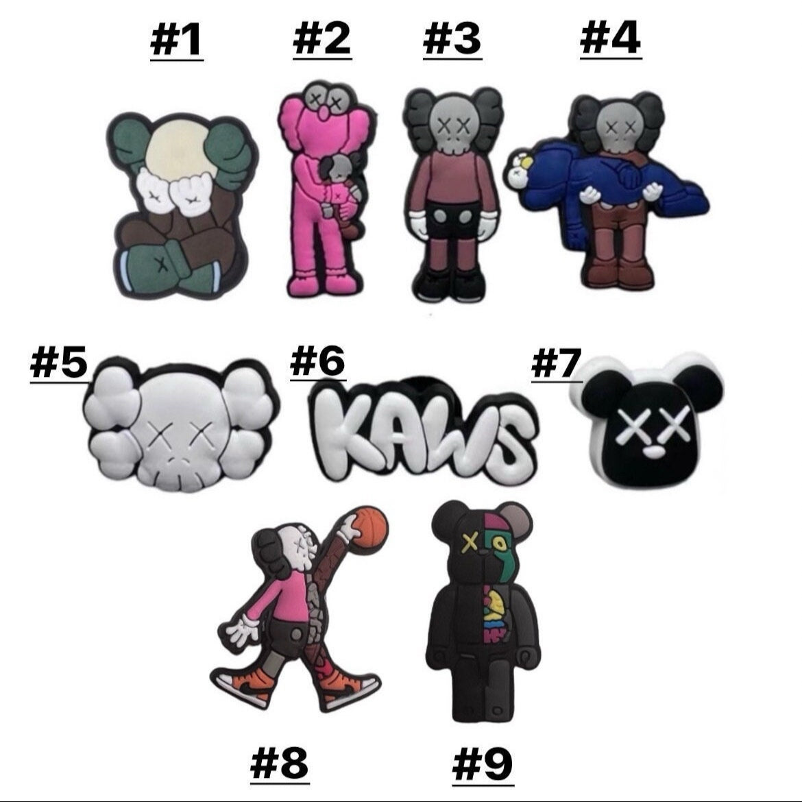 Kaws Croc Charms