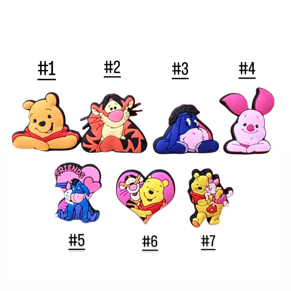 Winnie the Pooh Croc Charms