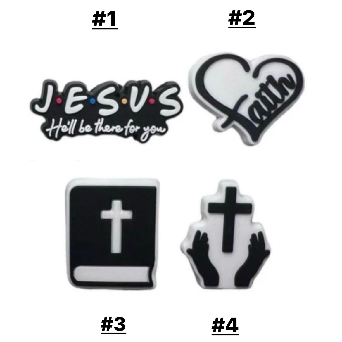 Jesus Croc Charms