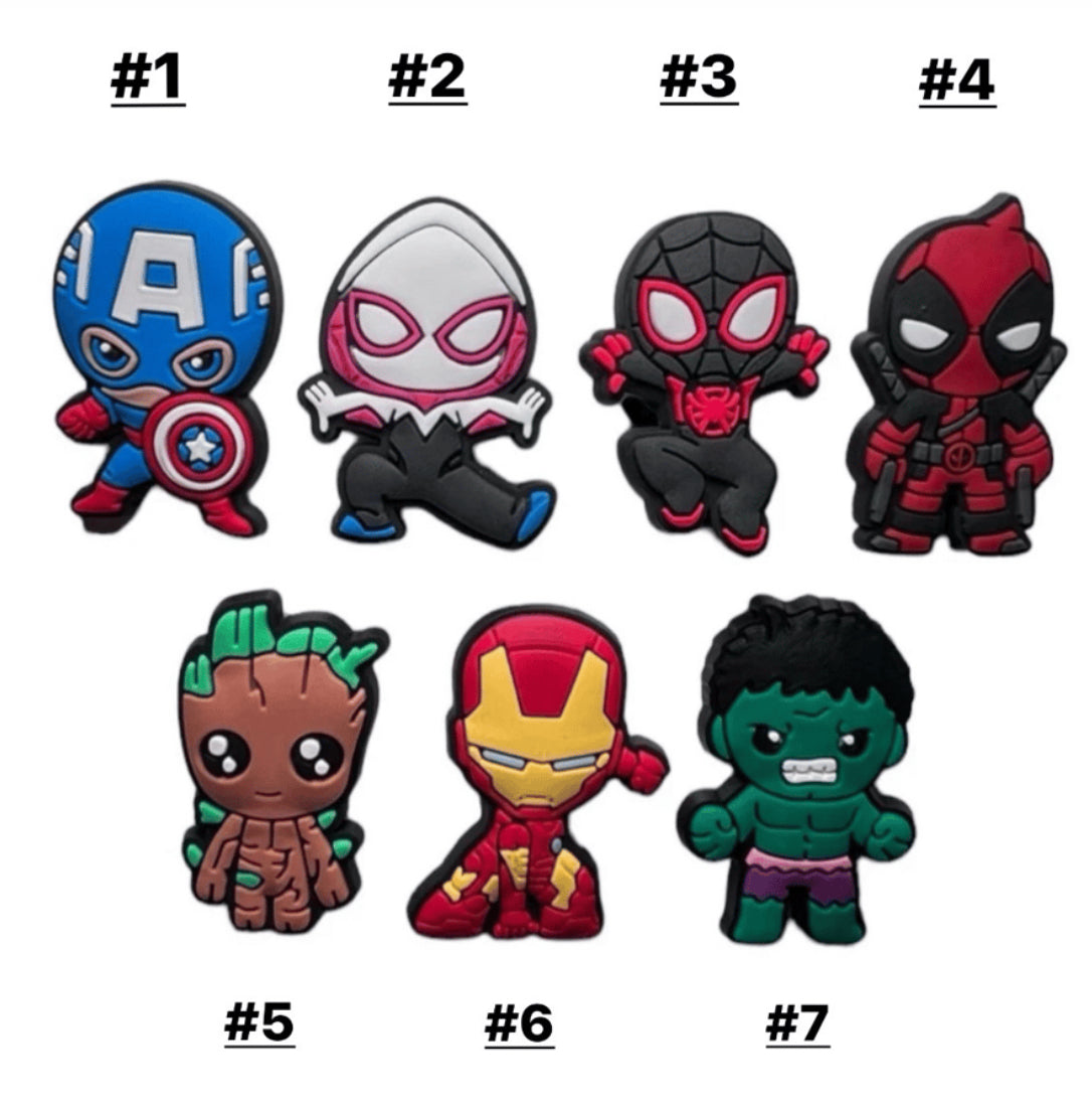 Marvel Croc Charms