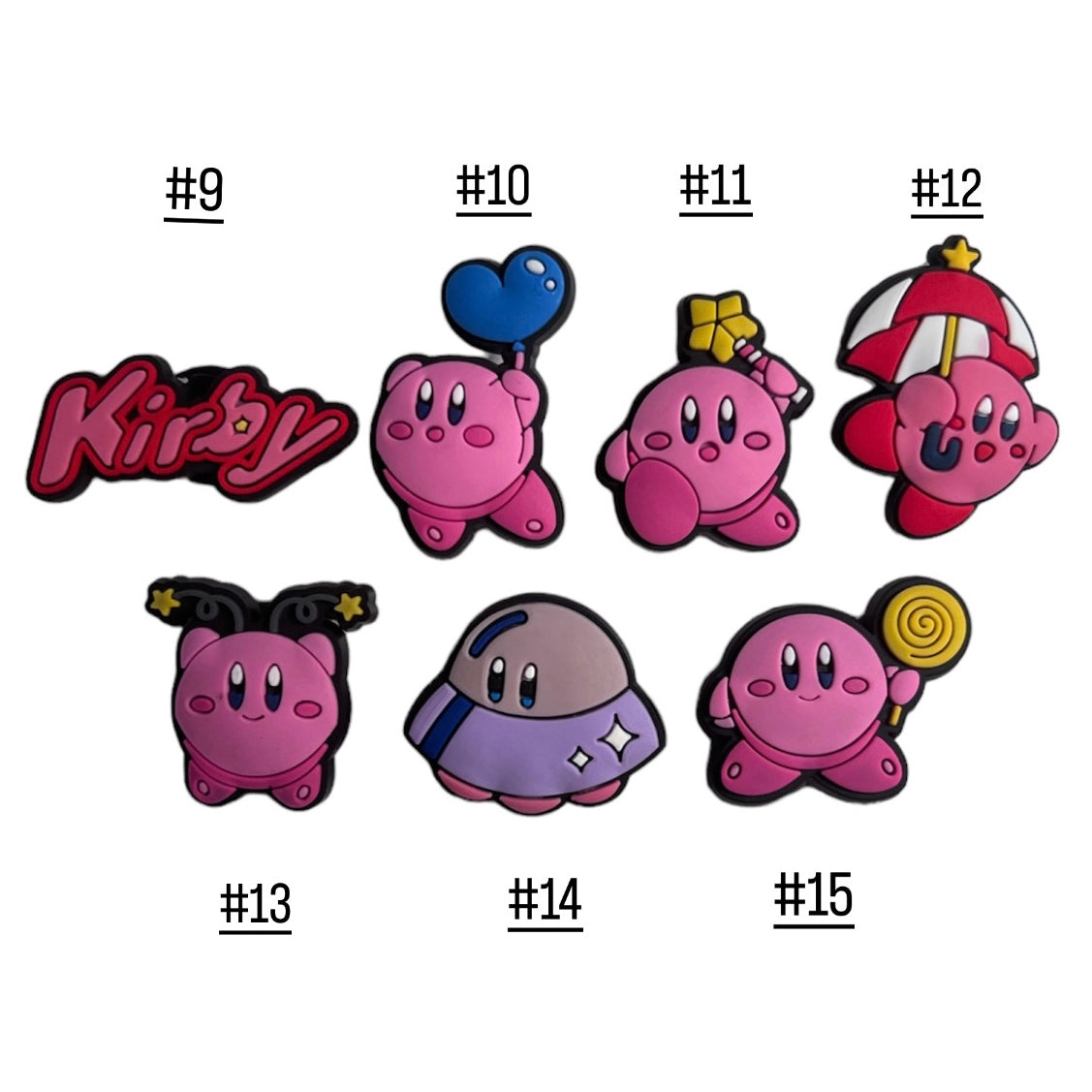 Kirby Croc Charms