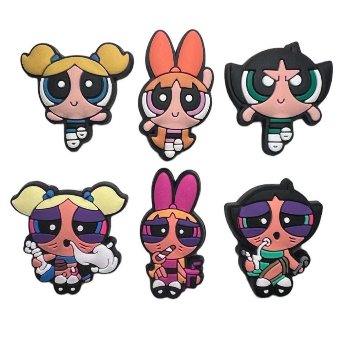 Power Puff Girls Croc Charms