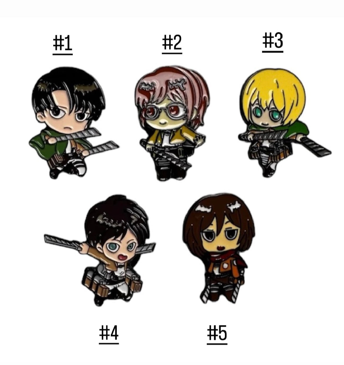 Attack on Titan Metal Charms