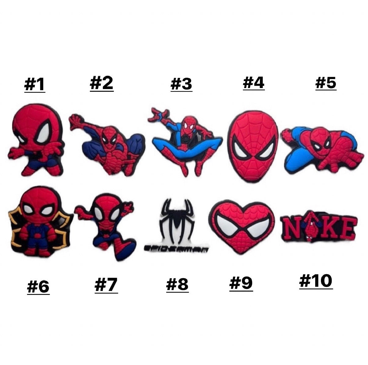 Spiderman Charms
