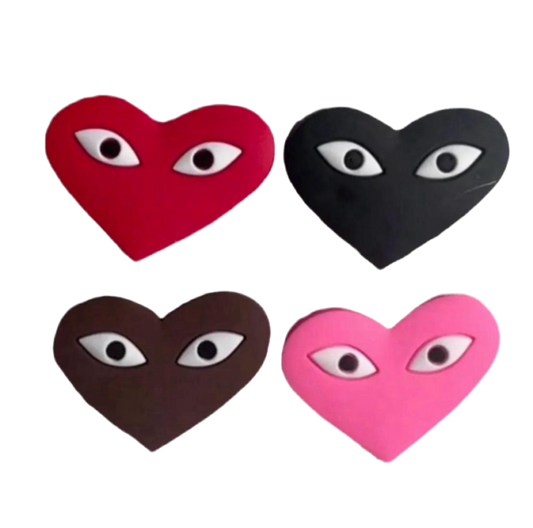 CDG Heart Croc Charms