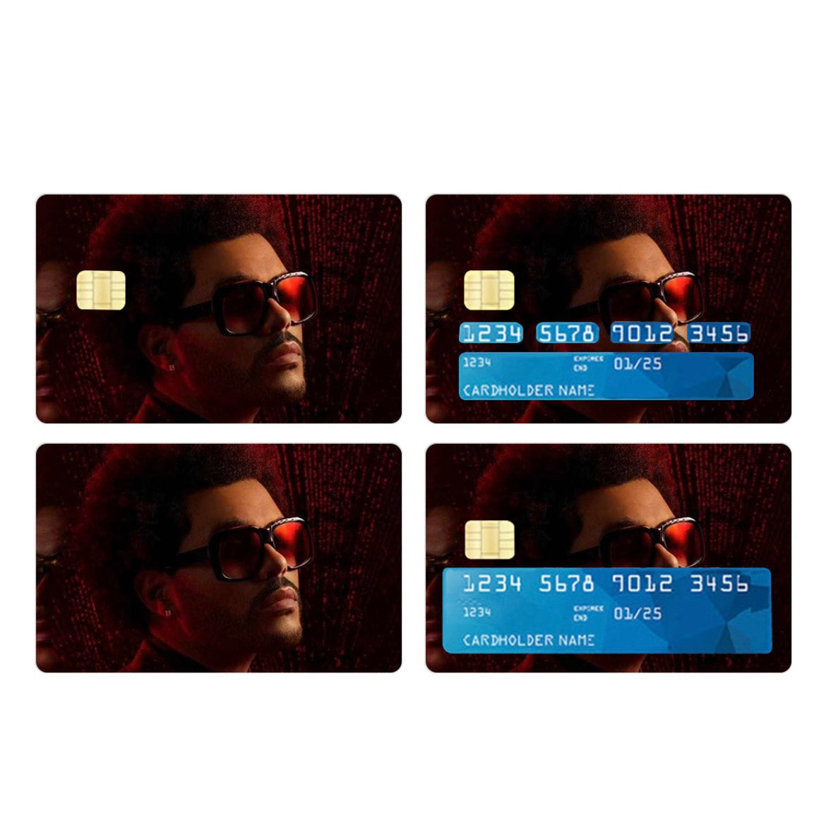 The Weeknd Credit Card Skin Decal