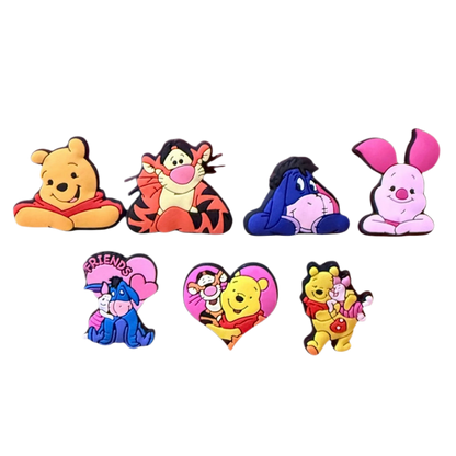 Winnie the Pooh Croc Charms