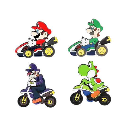 Mario Kart Enamel Pins