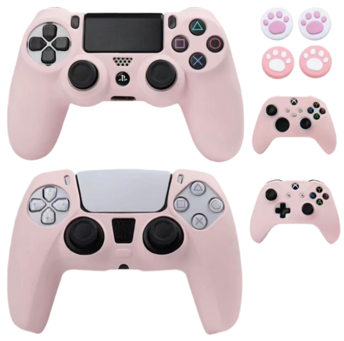 Pink Soft Silicone Controller Cover
