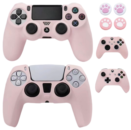 Pink Soft Silicone Controller Cover