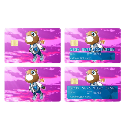 Kanye Graduation Bear Credit Card Skin Decal