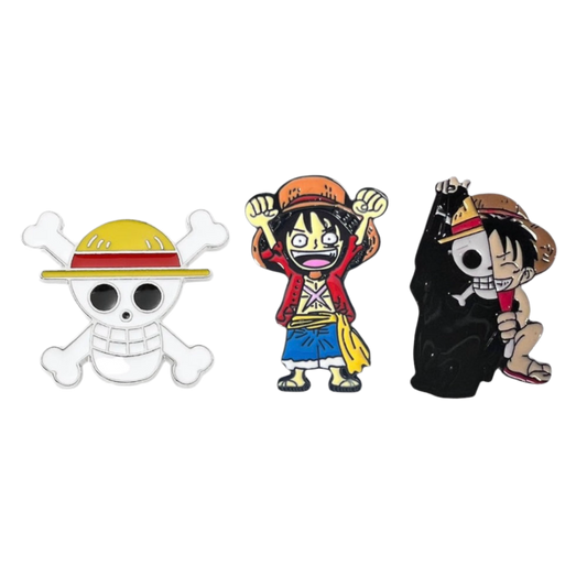 One Piece Enamel Pins