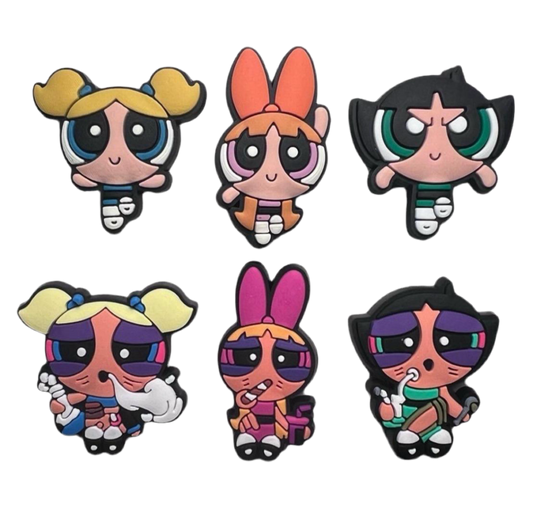 Powerpuff Girls Croc Charms