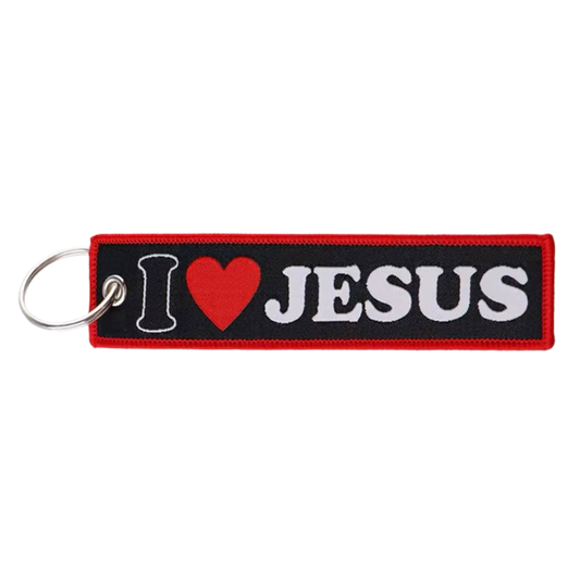 I Love Jesus Key Tag