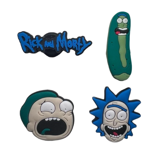 Rick & Morty Croc Charms