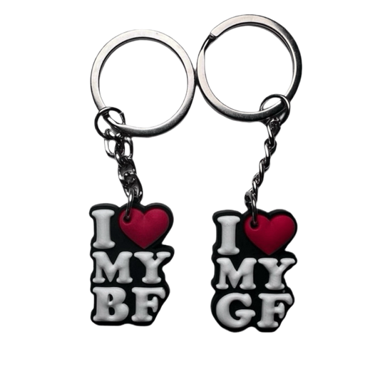 I Love My BF/GF Keychain
