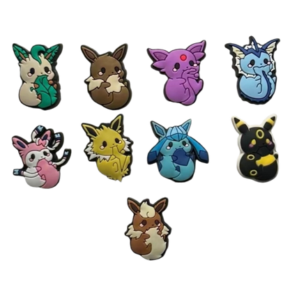 Pokémon Eevee Evolution Croc Charms