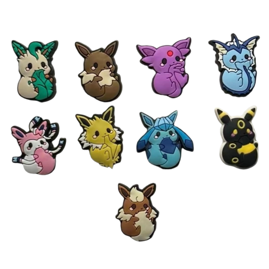 Pokémon Eevee Evolution Croc Charms