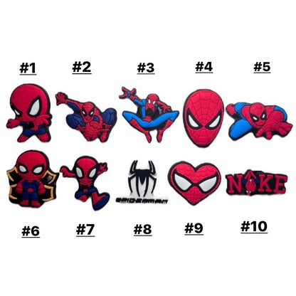 Spiderman Croc Charms