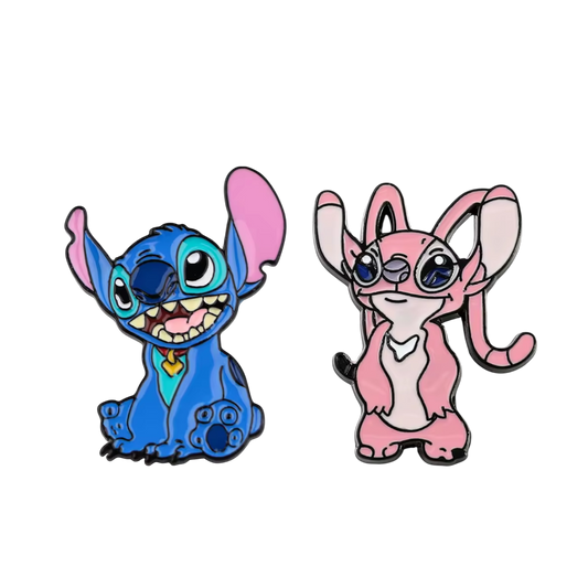 Stitch & Angel Pins