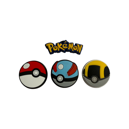 Pokémon Pokeball Croc Charms
