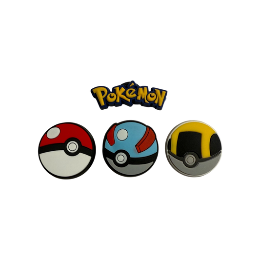 Pokémon Pokeball Croc Charms